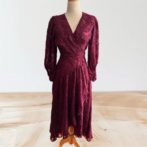 Rosa Floral Wrap Romantic Maxi Dress - Picture 5 of 7